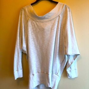 We the free white thermal knit top